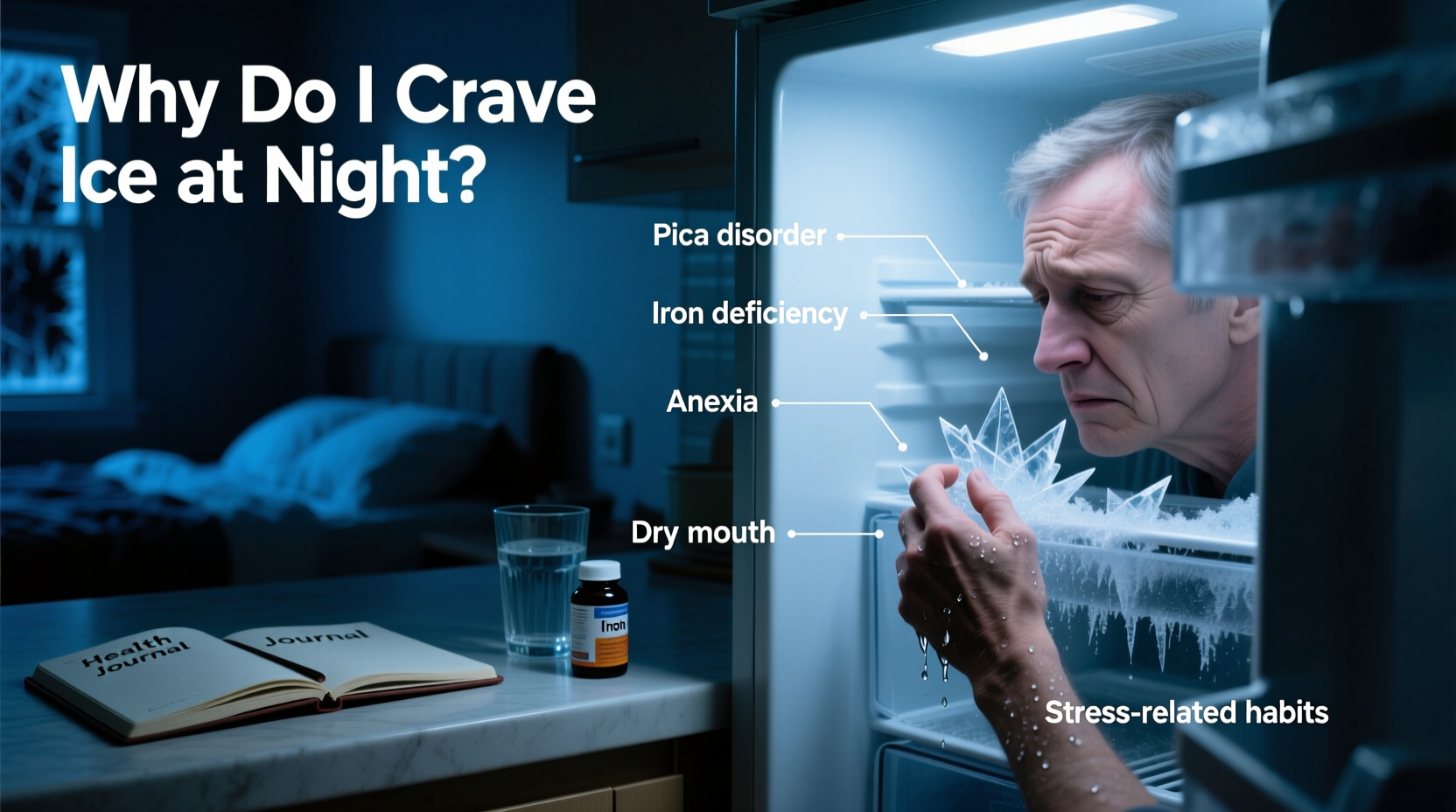 why do i crave ice at night possible health links and what to do