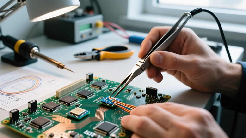 Choosing the Right Soldering Tweezer for Industrial PCB Rework
