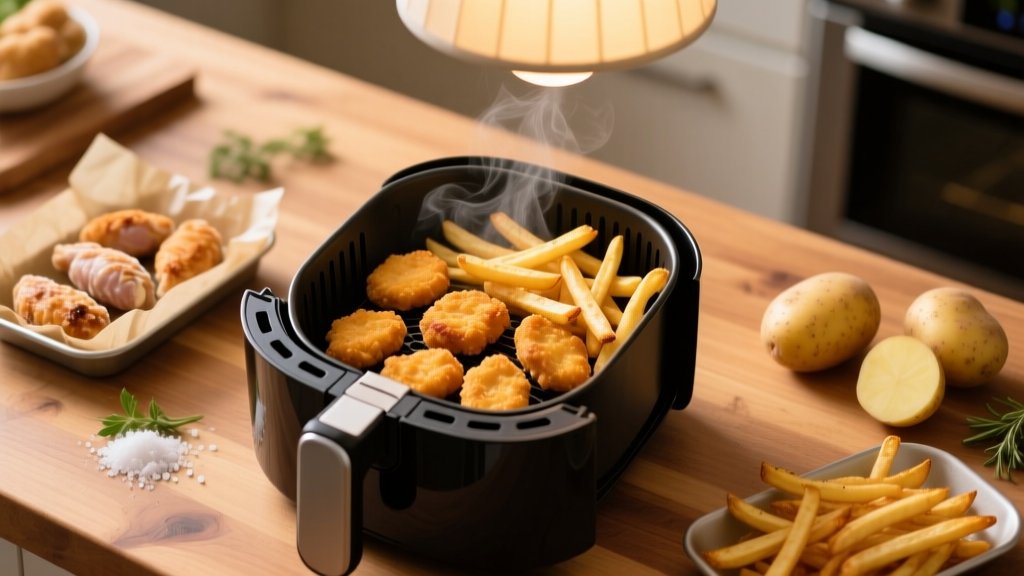 Air Fryer Frozen Nuggets & Fries: Crispy Every Time