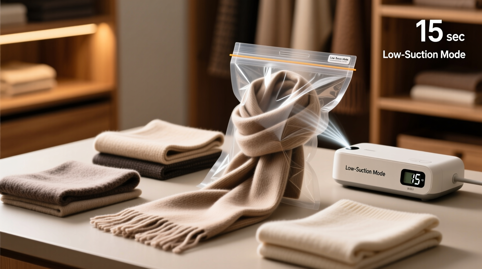 closet organization tips vacuum sealing scarves right