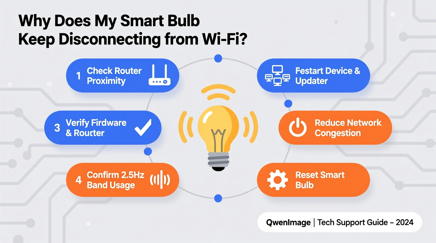 why does my smart bulb keep disconnecting from wifi troubleshooting guide