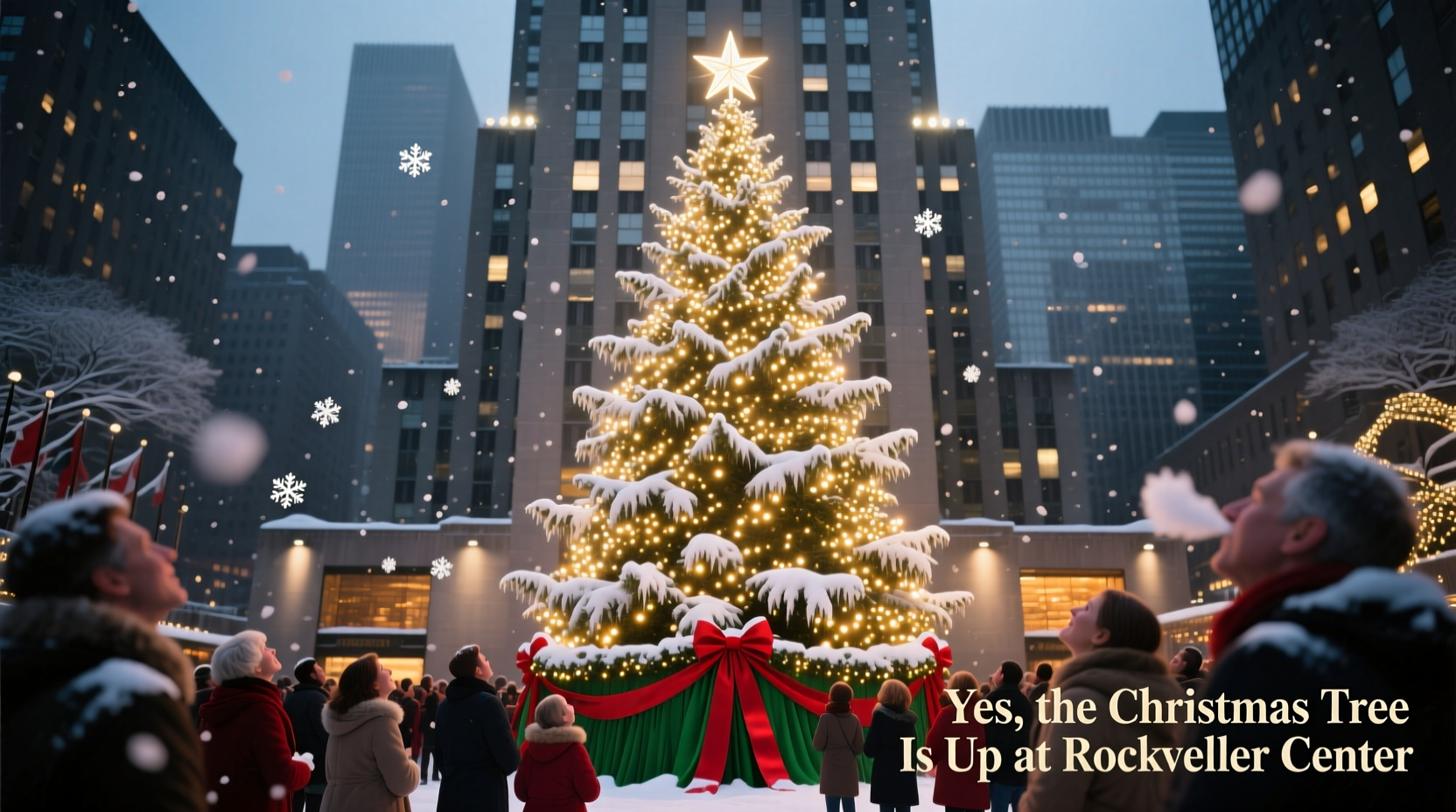 is the christmas tree up at rockefeller center