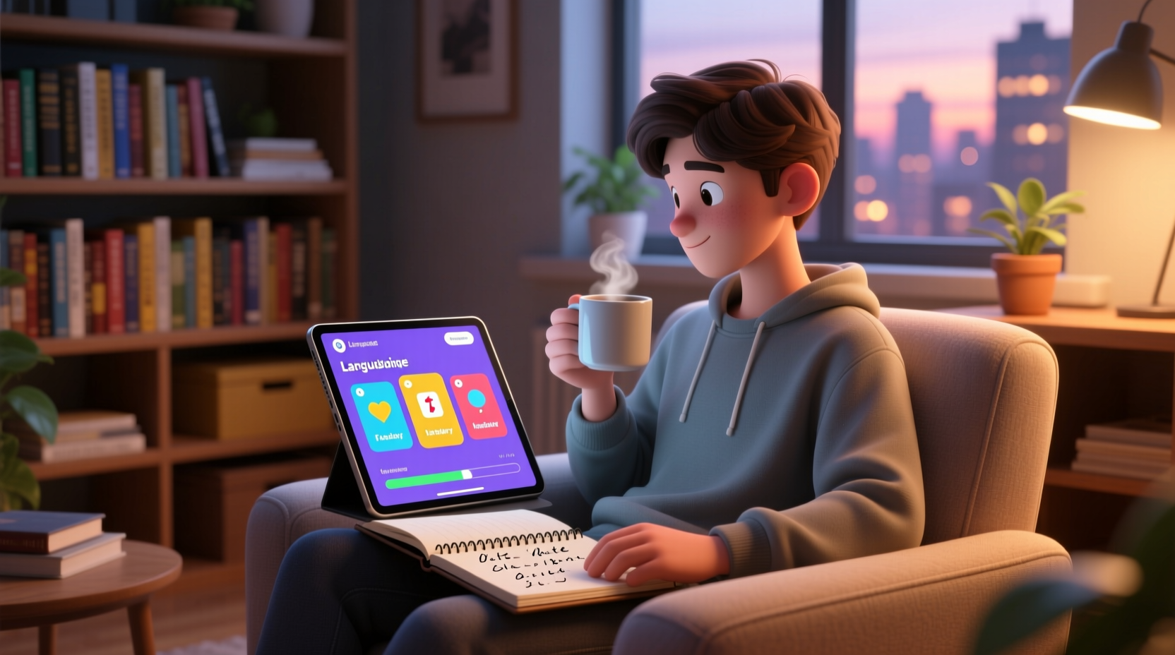 learn a new language while casually browsing the intern