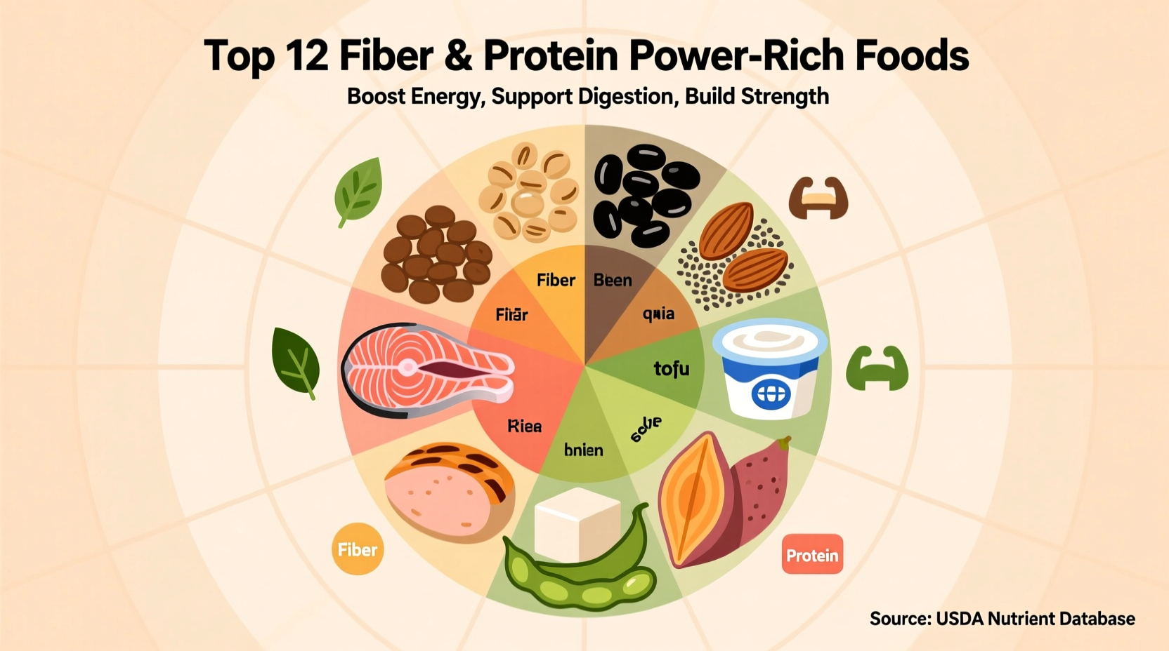 what foods have fiber and protein