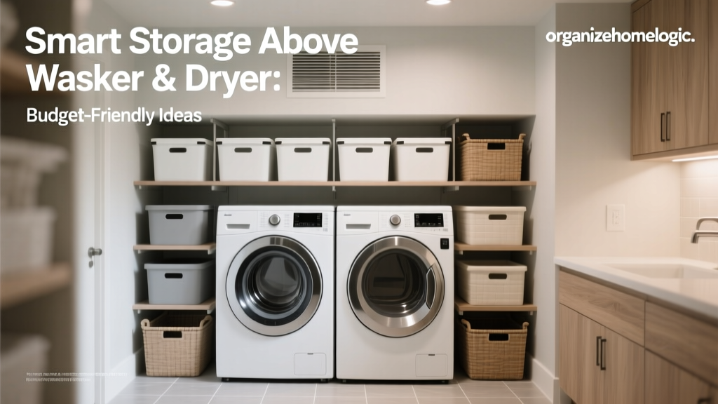 Smart Storage Above Washer & Dryer: Budget-Friendly Ideas