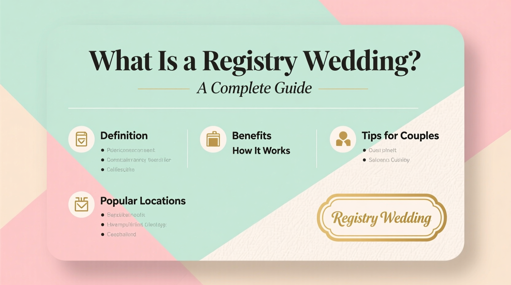 what is registry wedding