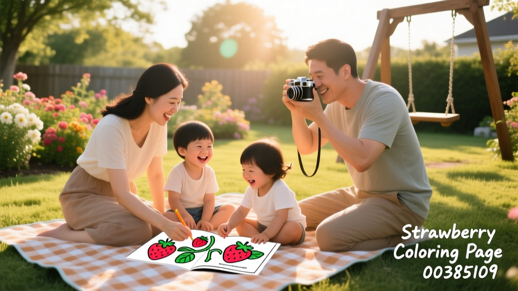Strawberry Coloring Pages_00385109: Evidence-Based Benefits for Child Development, Parent-Child Connection, and Sensory Regulation