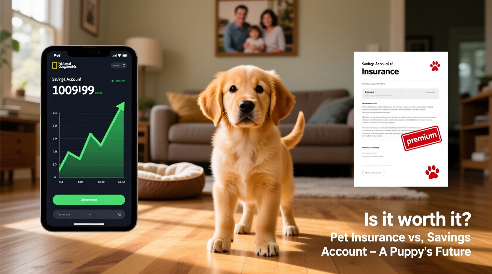 pet insurance vs savings account is it worth paying premiums for a healthy puppy