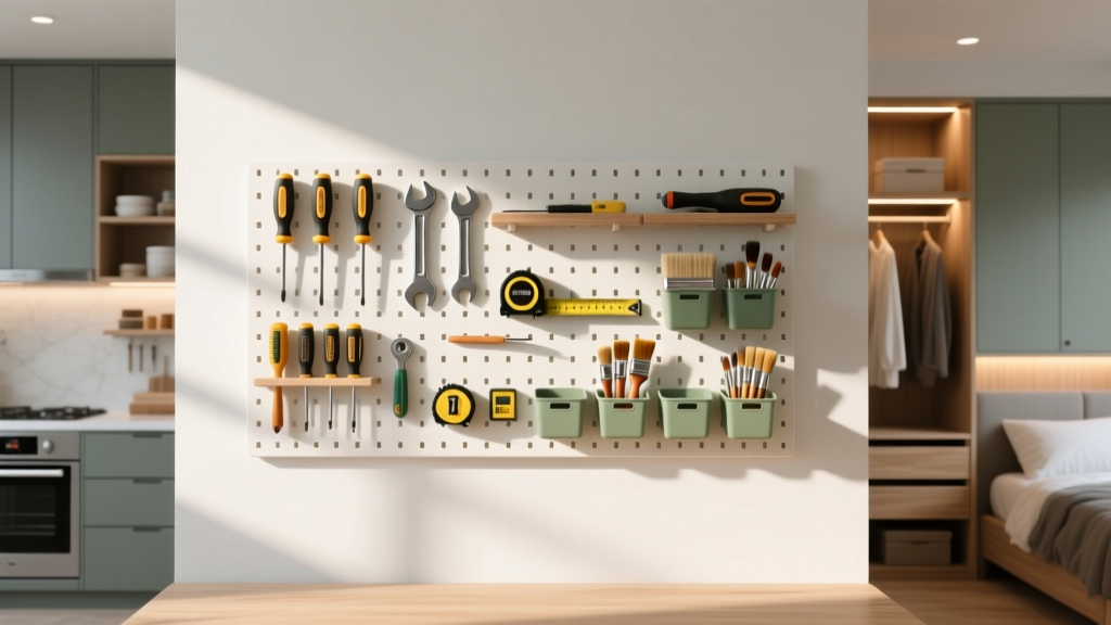 Home Workshop Pegboard Layout: The 24-Inch Horizontal Gri...