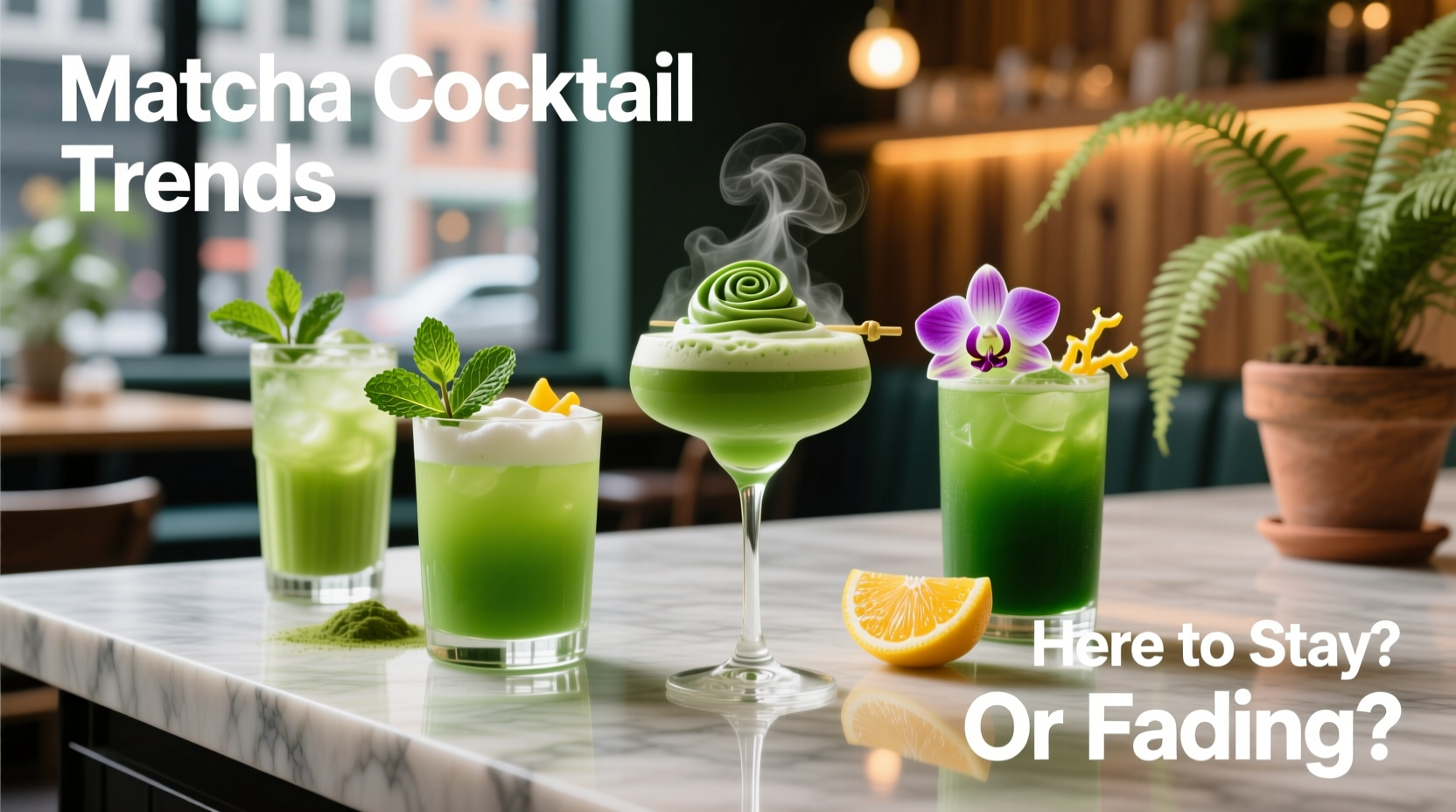 matcha cocktail trends are green drinks here to stay or fading