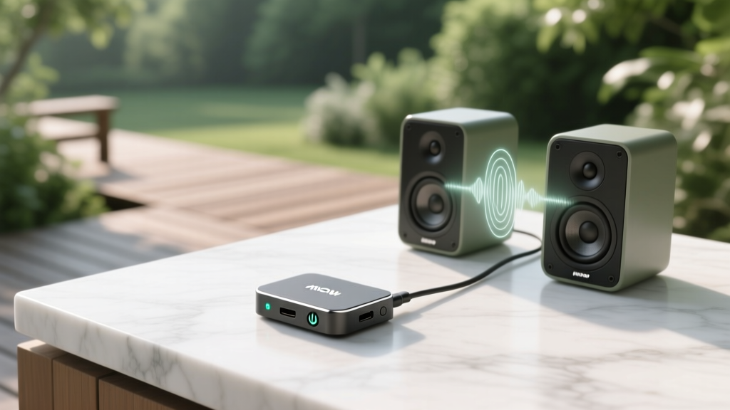 Mpow Bluetooth Receiver Power Outdoor Speakers? No