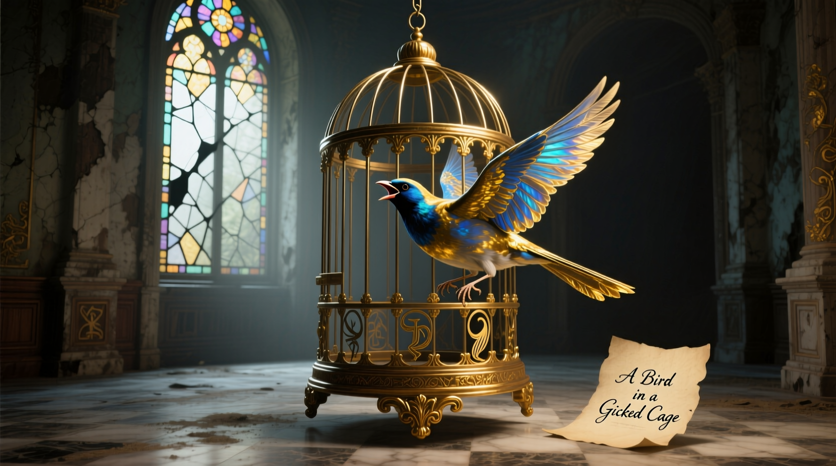 a bird in a gilded cage song