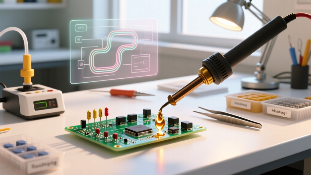 Electronic Components Assembly: Beginner PCB Soldering Guide