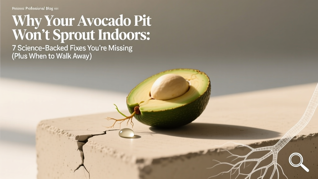 Avocado Pit Won’t Sprout Indoors? 7 Science-Backed Fixes