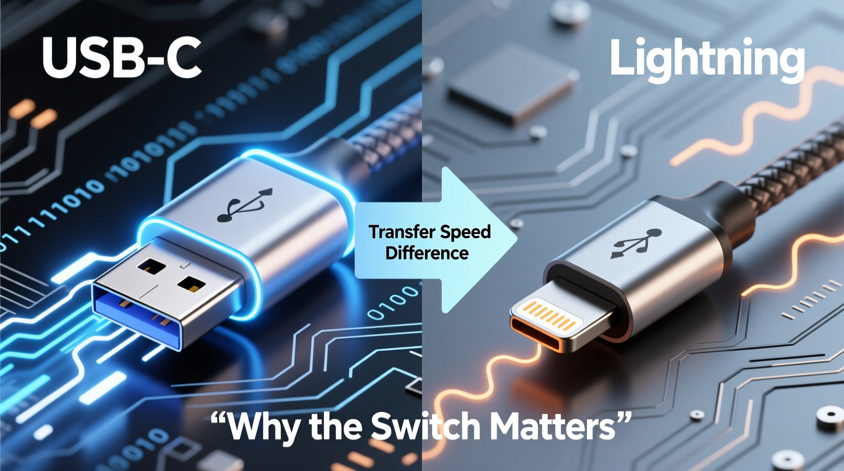 usb c vs lightning why the switch actually matters for transfer speeds