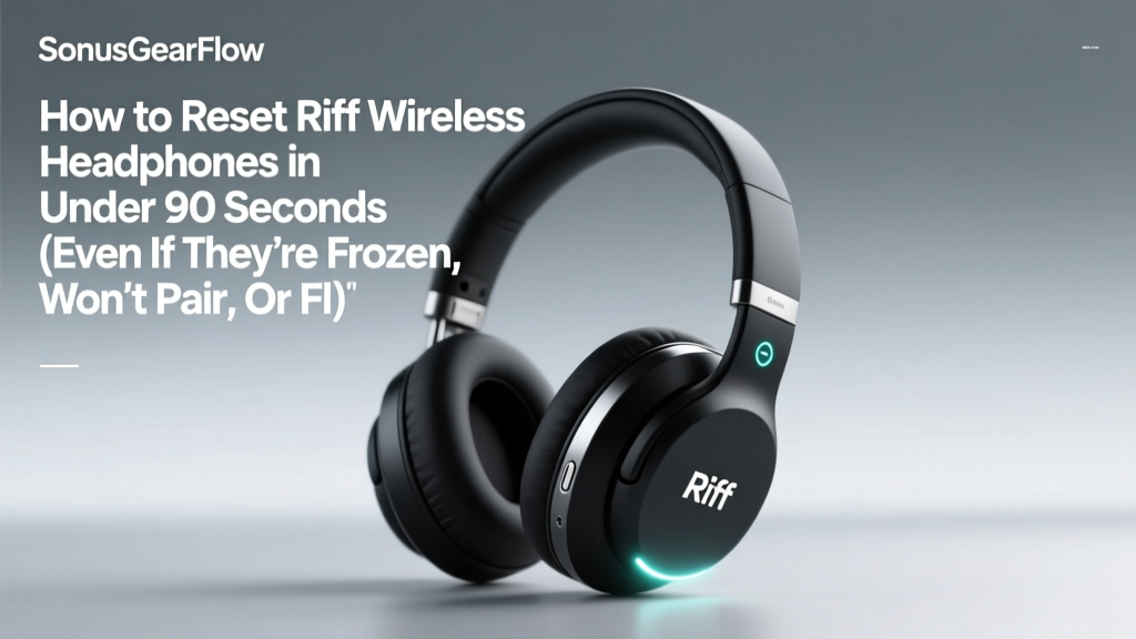 Riff Wireless Headphones Reset: 90-Second Fix (2026)