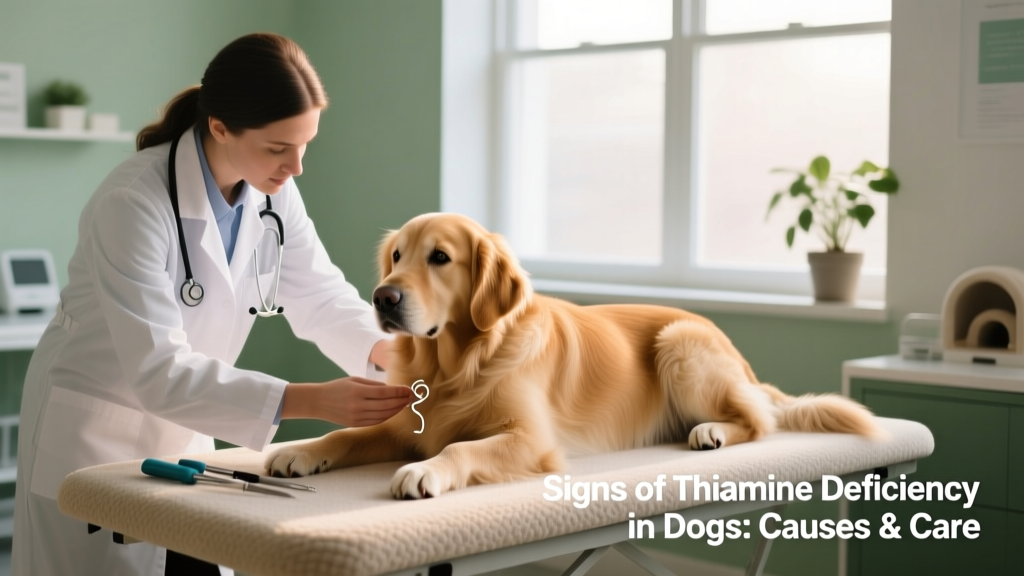 Veterinarian examining a dog’s neurological reflexes during a wellness check