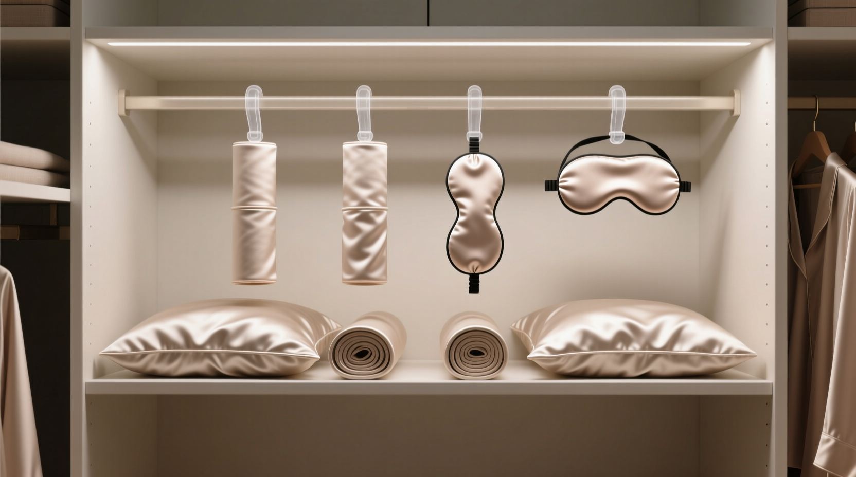 silk pillowcase storage without creases