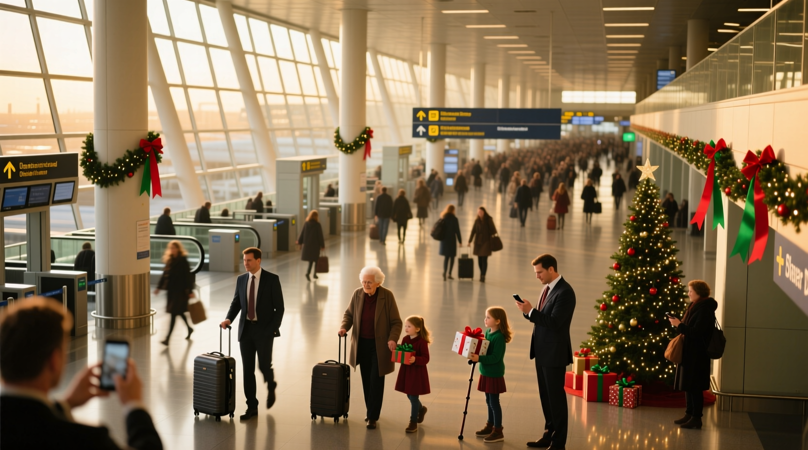 are airports busy on christmas day