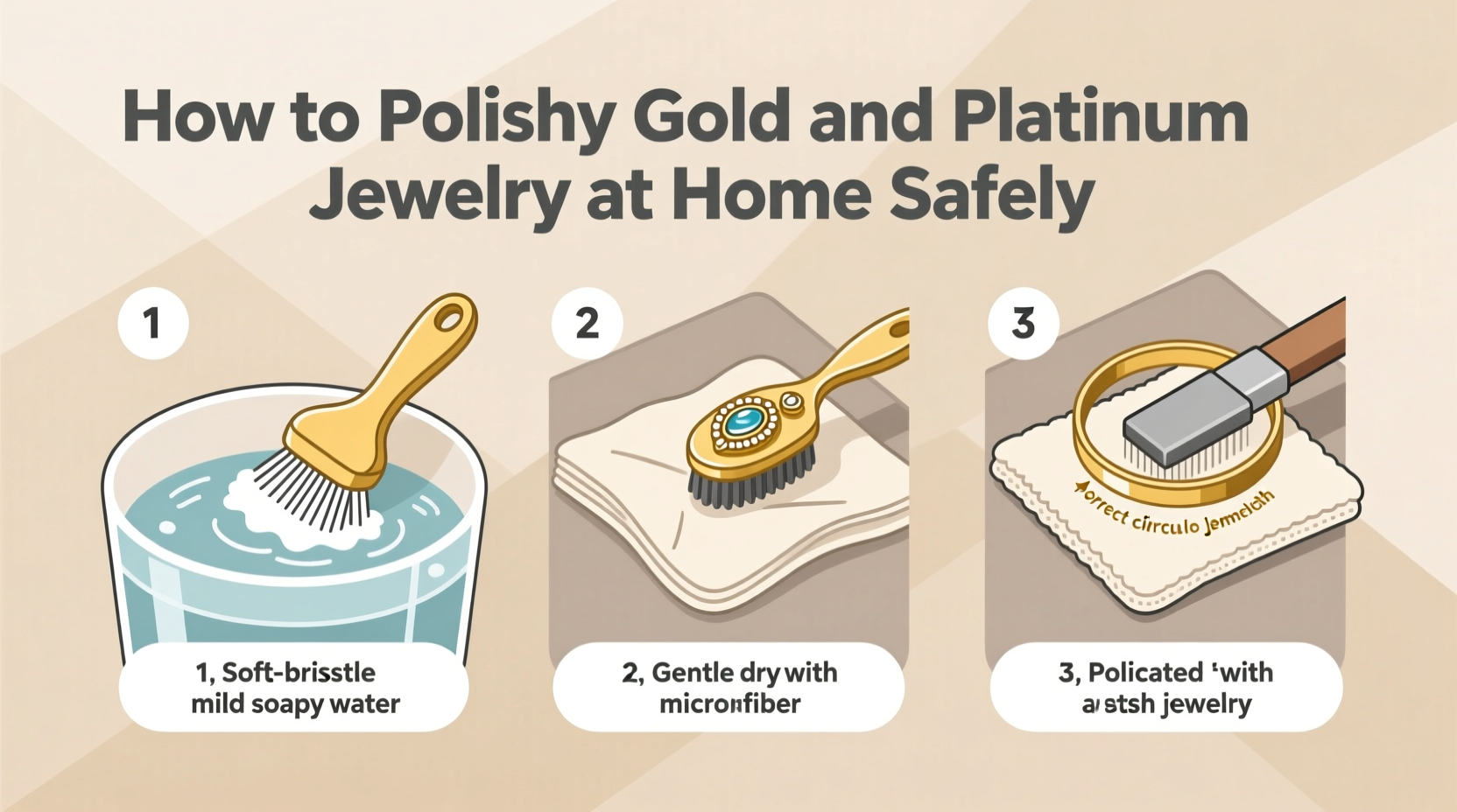 how to polish gold and platinum