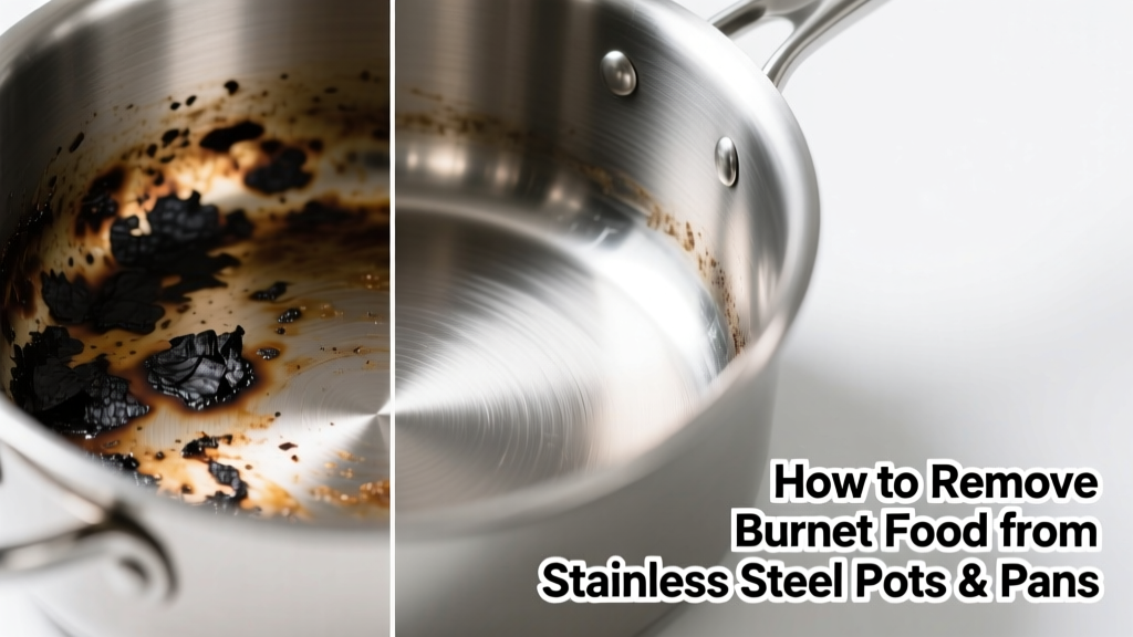 How to Remove Burnt Food from Stainless Steel Pots & Pans