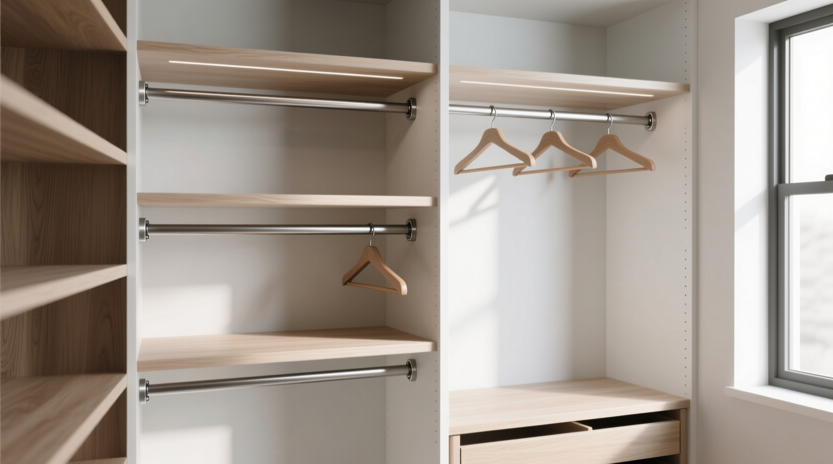adjustable closet rods vs fixed bars smart height solutions