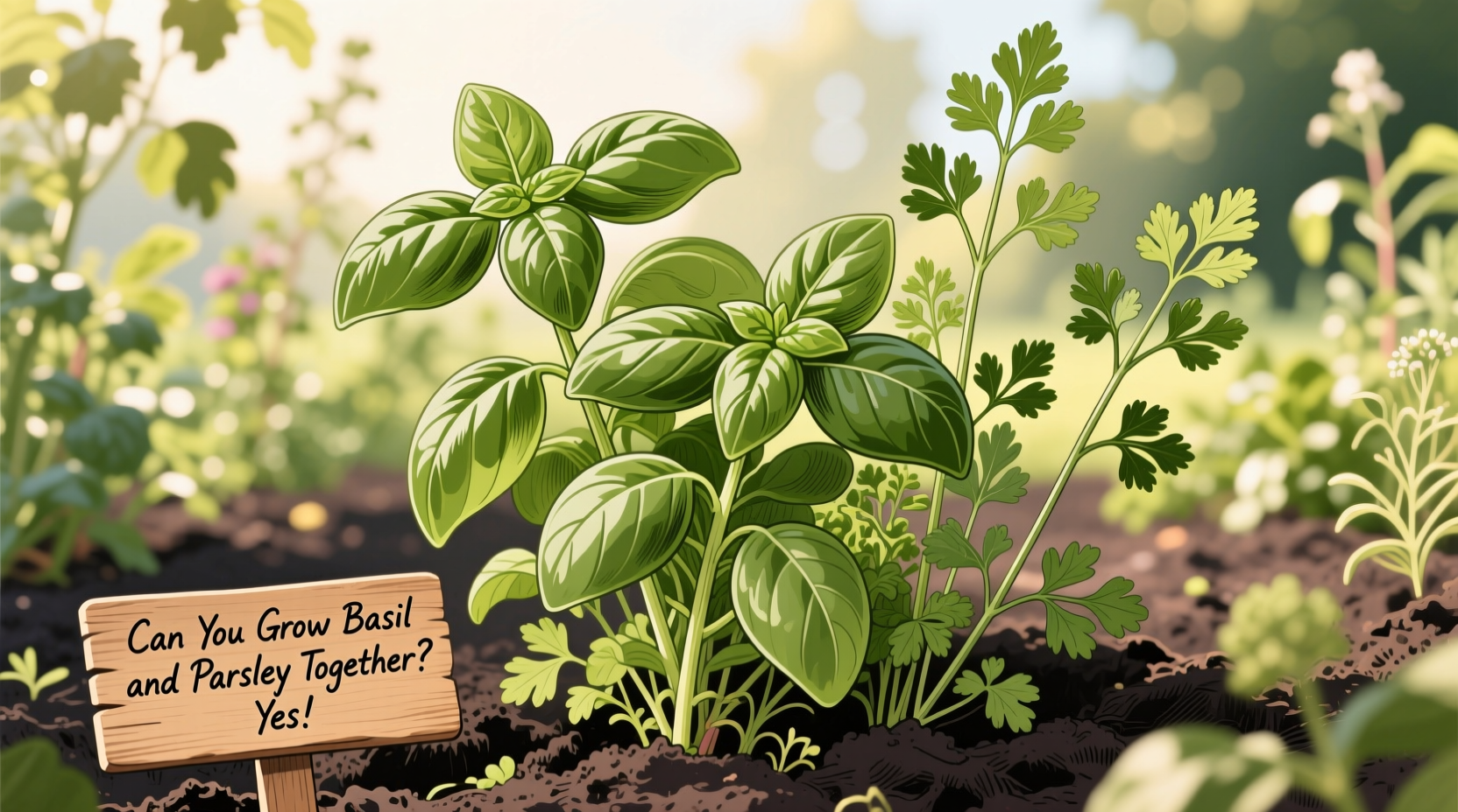 Grow Basil & Parsley Together | TheHomeSprouts