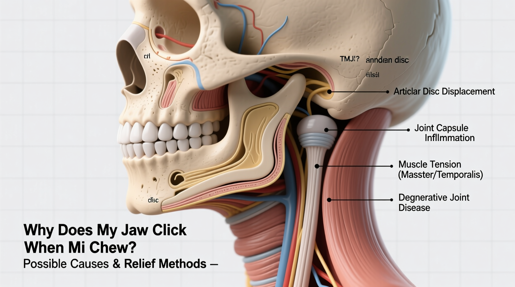 why does my jaw click when i chew possible causes and relief methods