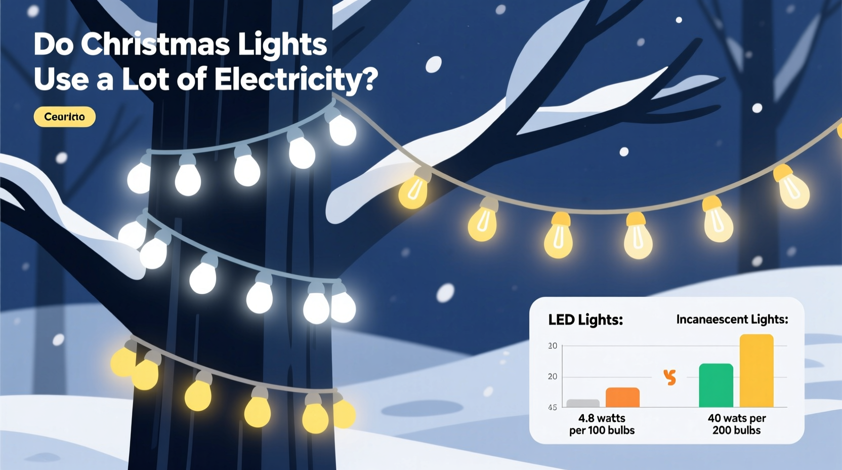 do christmas lights take a lot of electricity
