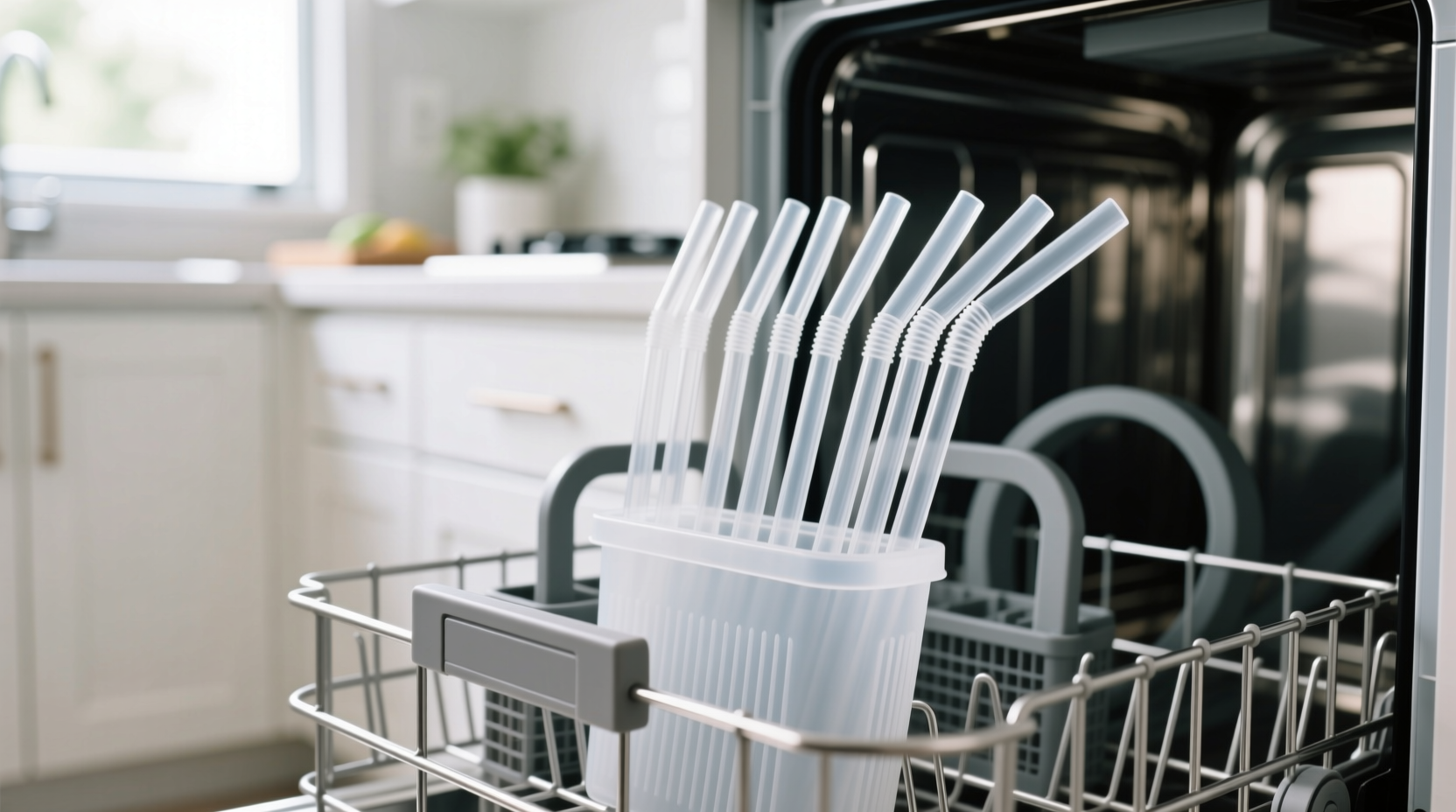 how to clean reusable straws in dishwasher safely