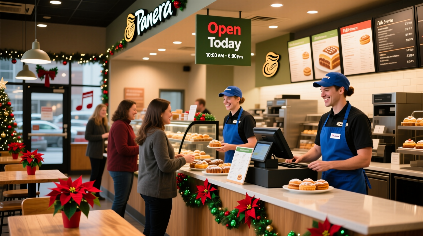 is panera open on christmas eve