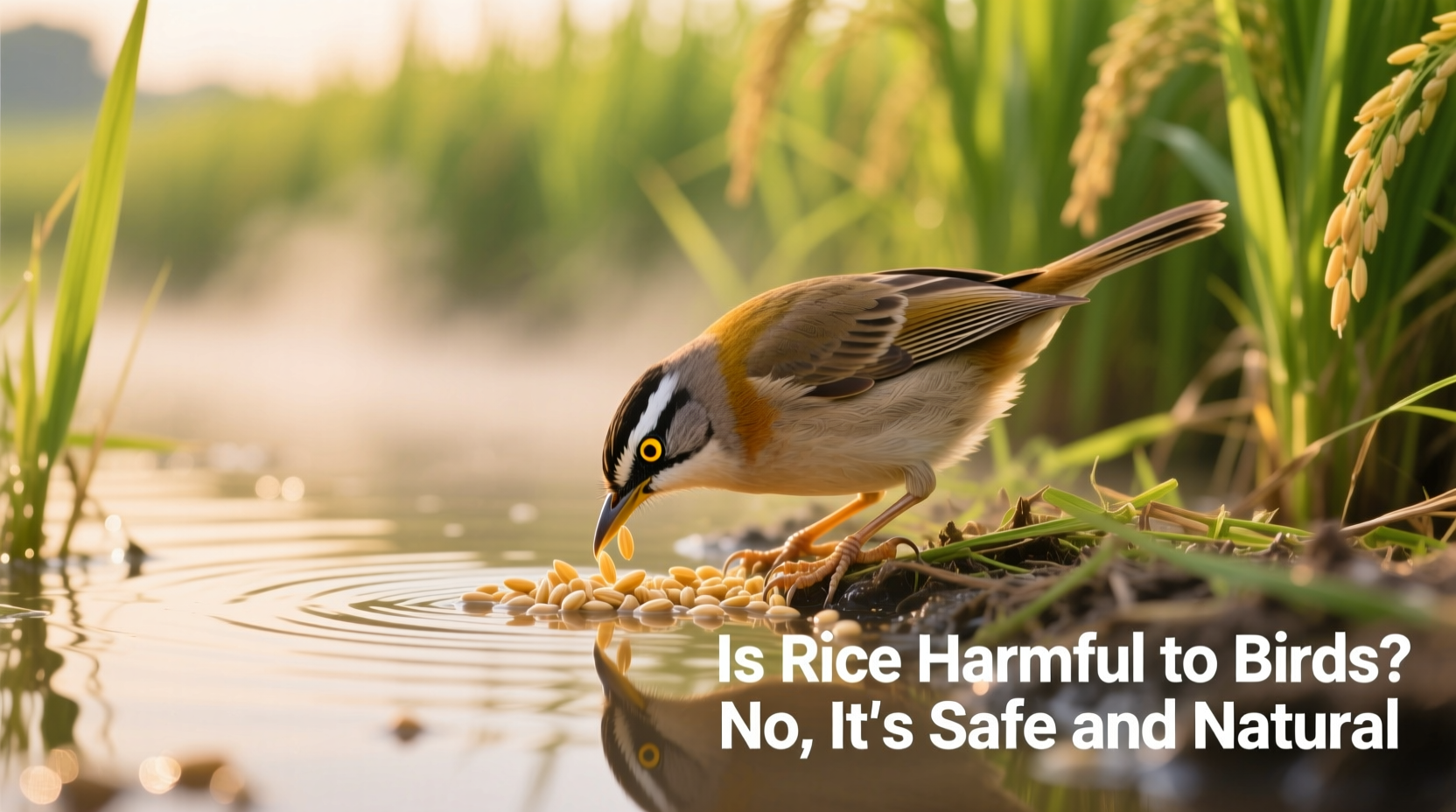 is rice harmful to birds