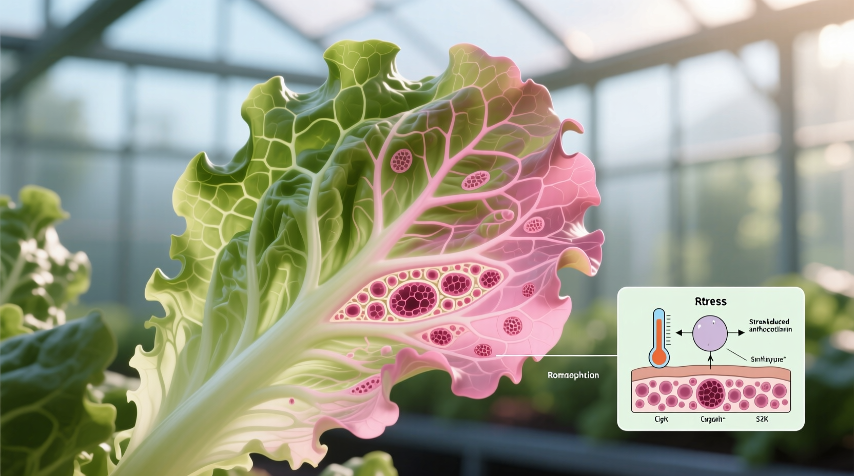 why does lettuce turn pink