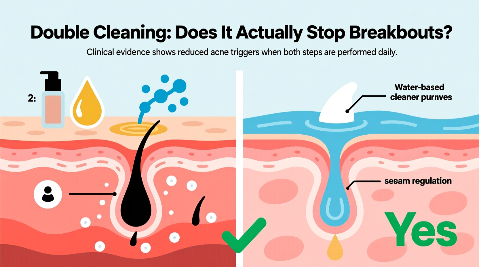 double cleansing method does it actually stop breakouts