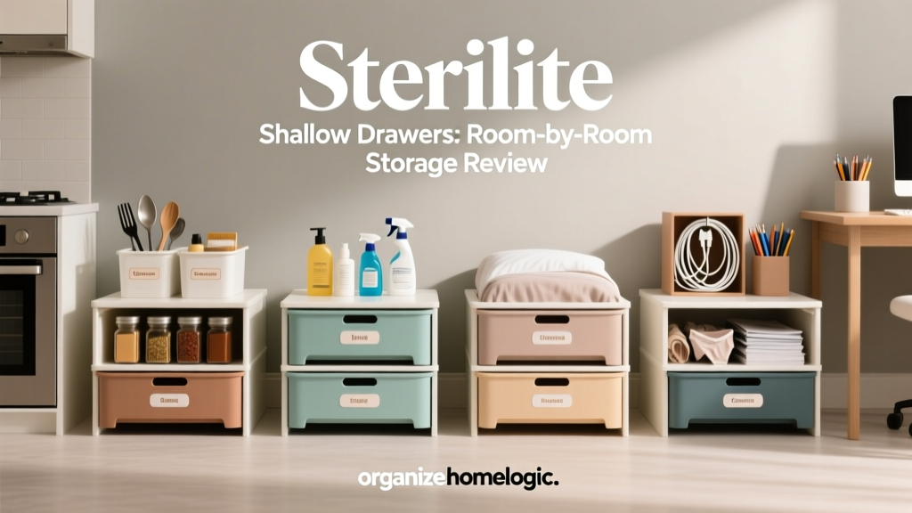 Sterilite Shallow Drawers: Room-by-Room Storage Review