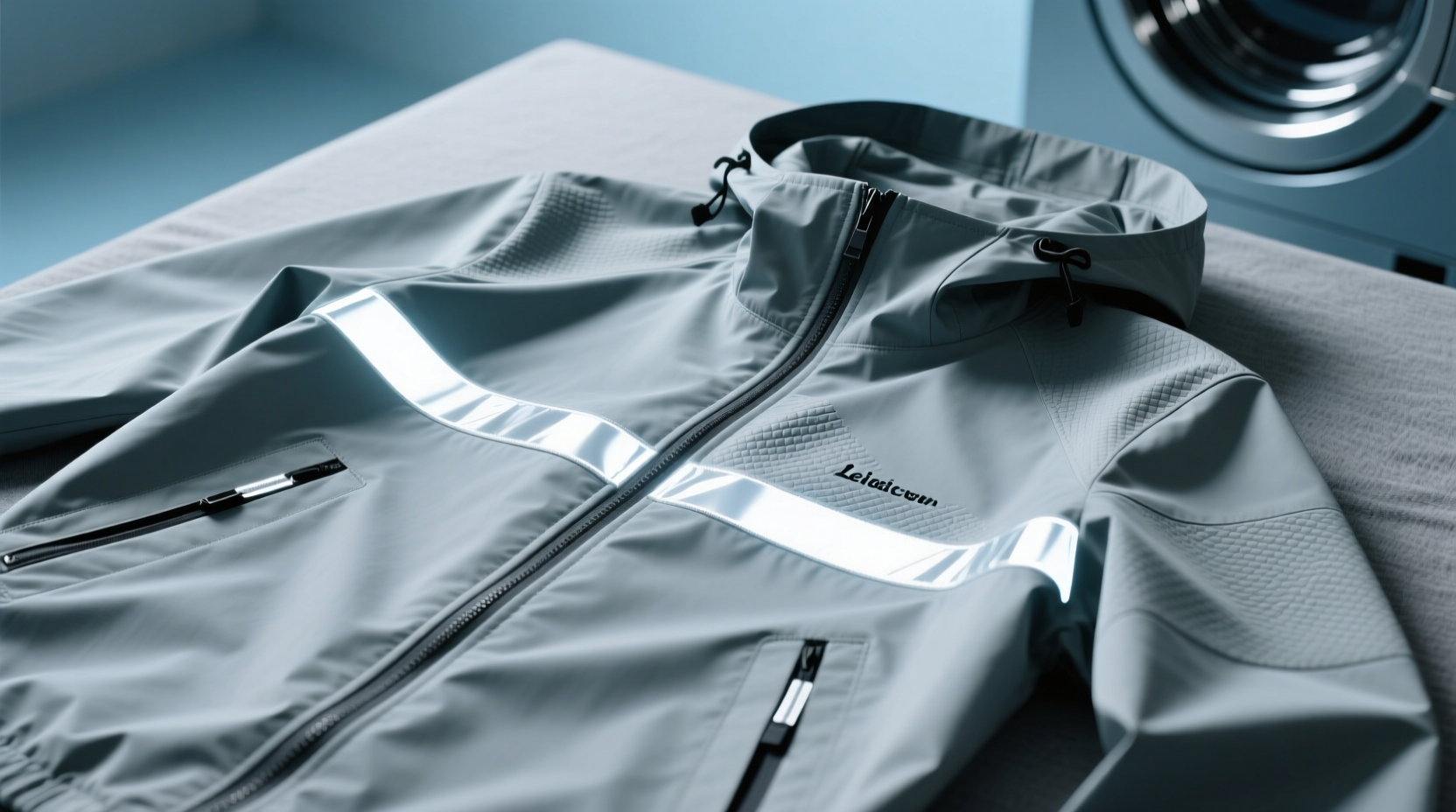 how to wash a reversible windbreaker without peeling reflective tape