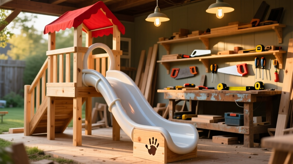 DIY Backyard Slide for Kids: Wood & PVC Build