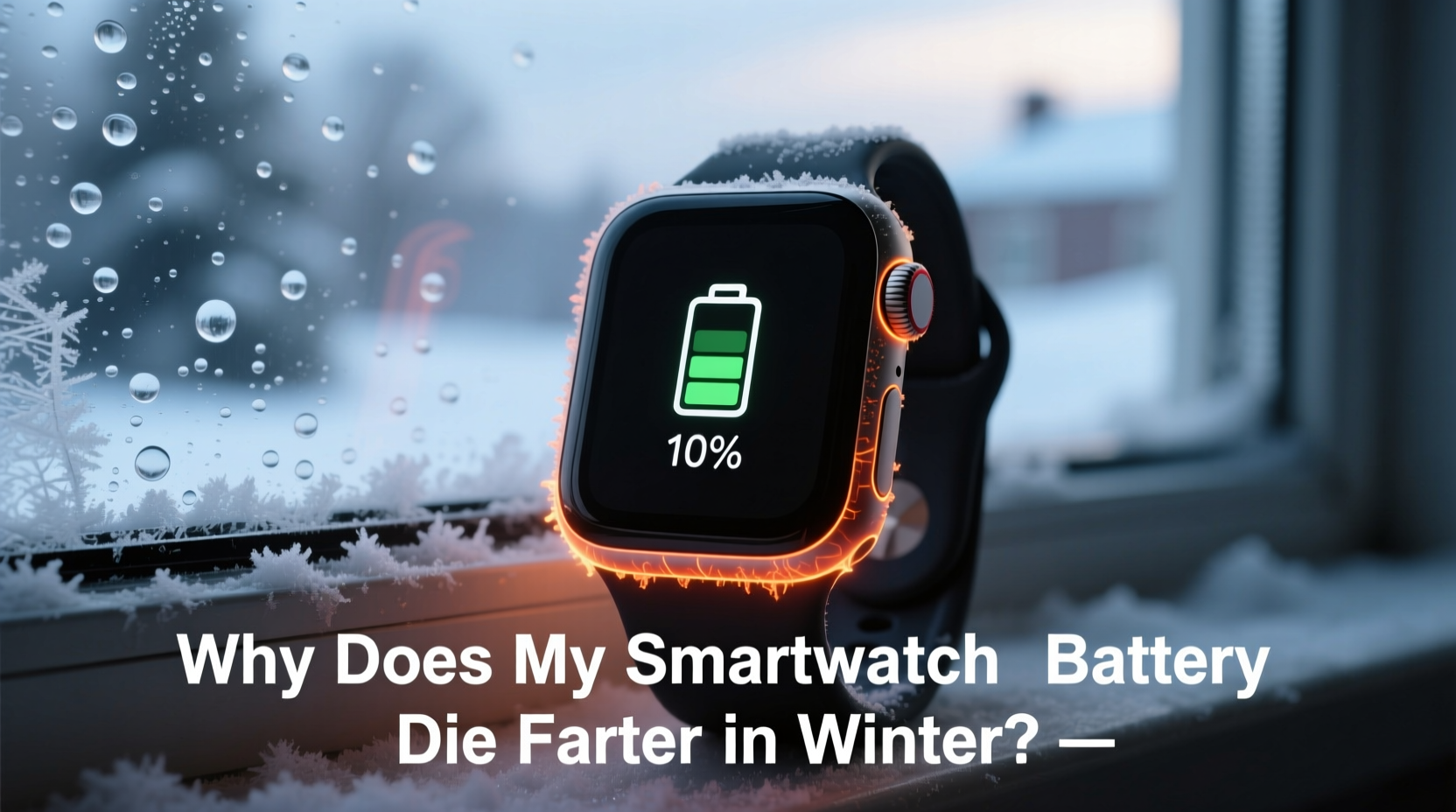 why does my smartwatch battery drain so fast in winter months and how to fix it