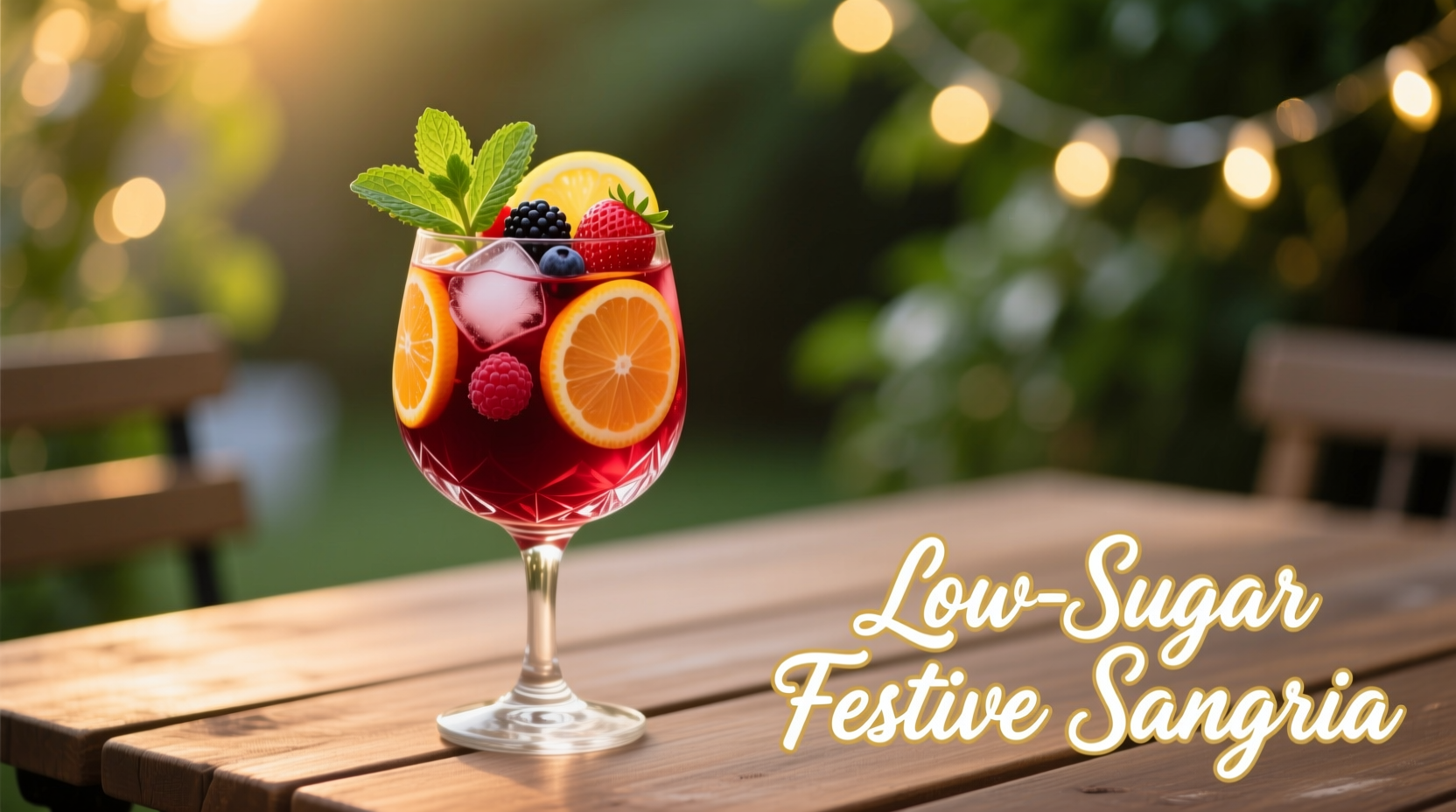 how to make a low-sugar sangria that still feels festive