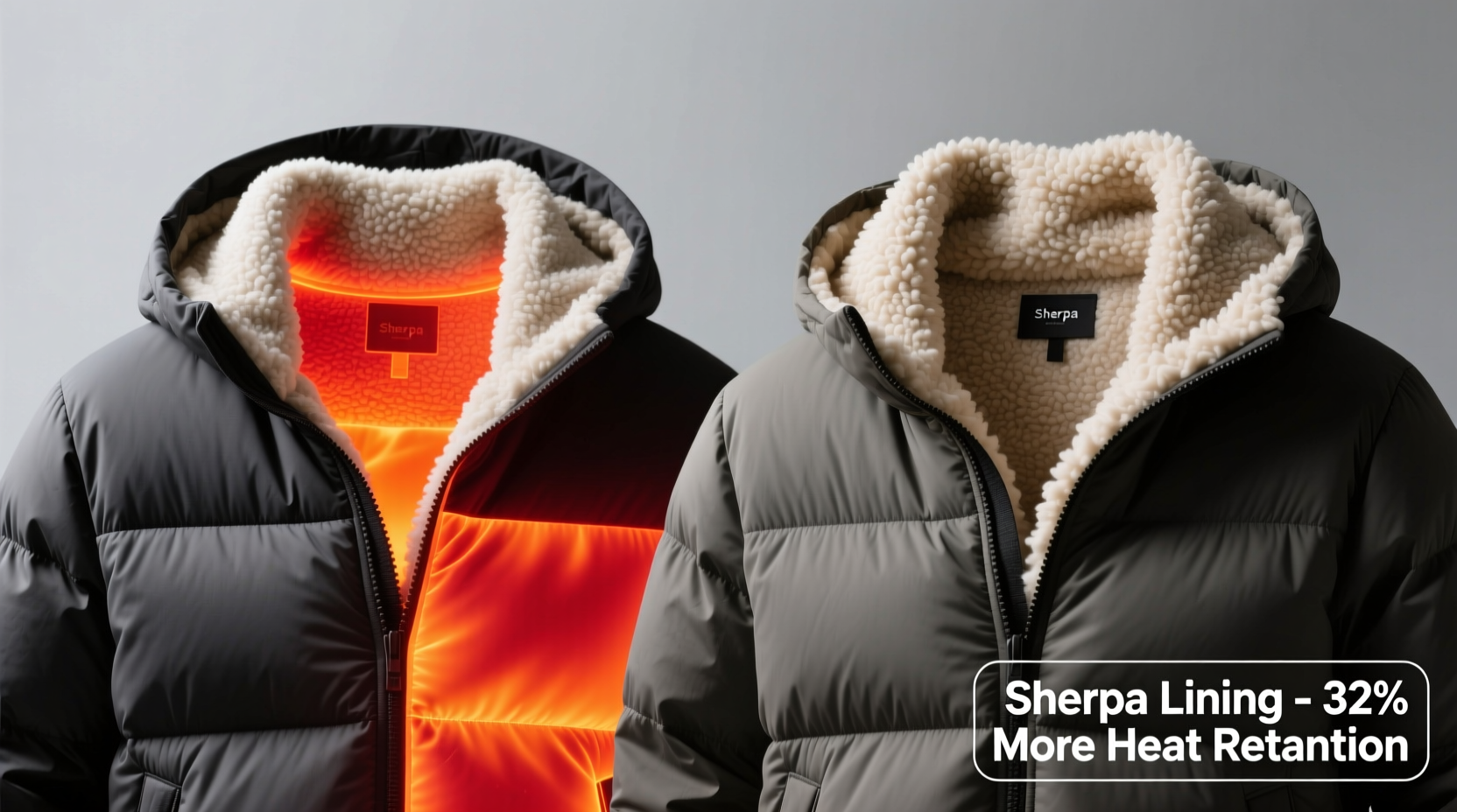 fleece lining vs sherpa in jackets which traps heat more efficiently