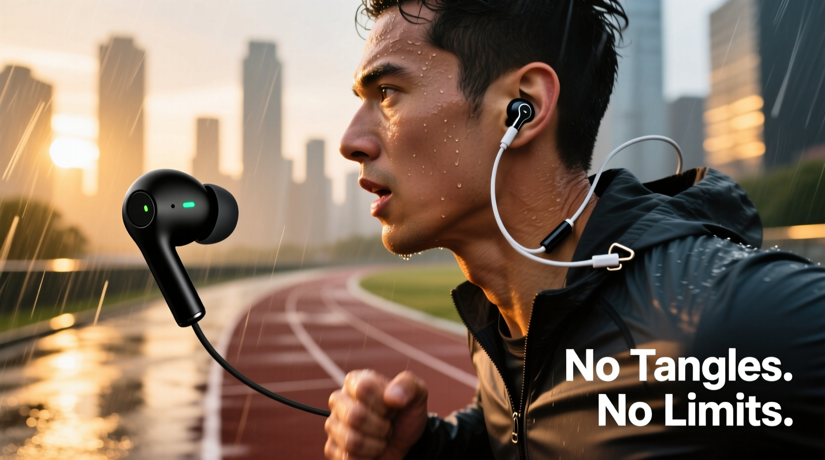 true wireless earbuds vs earbuds with wires which stay in during intense runs