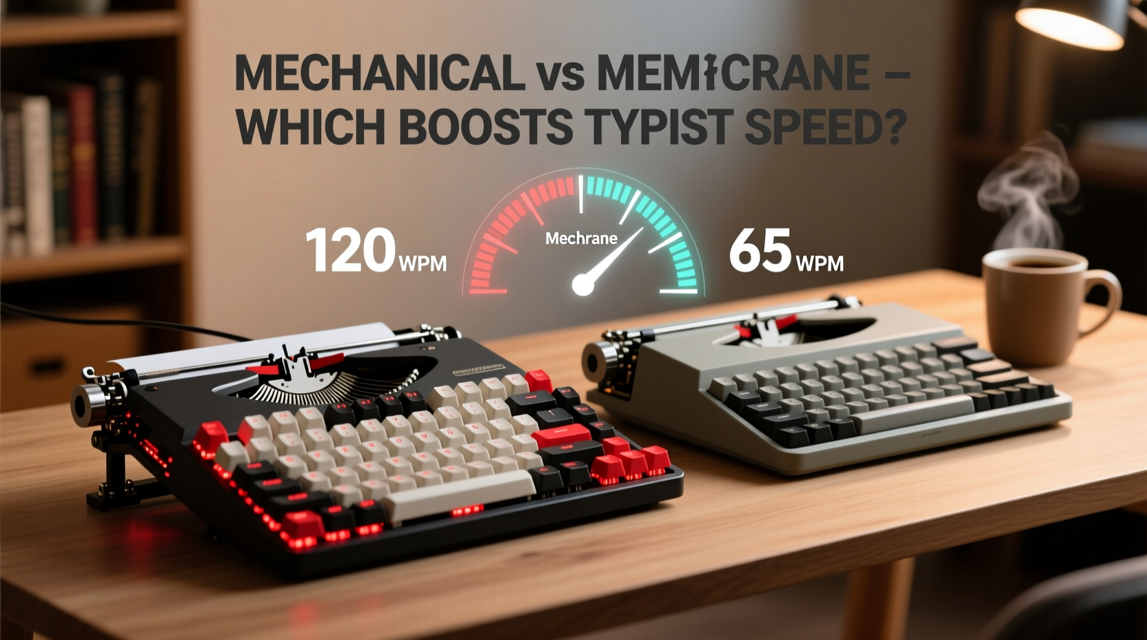 mechanical keyboard vs membrane which boosts typing speed for writers
