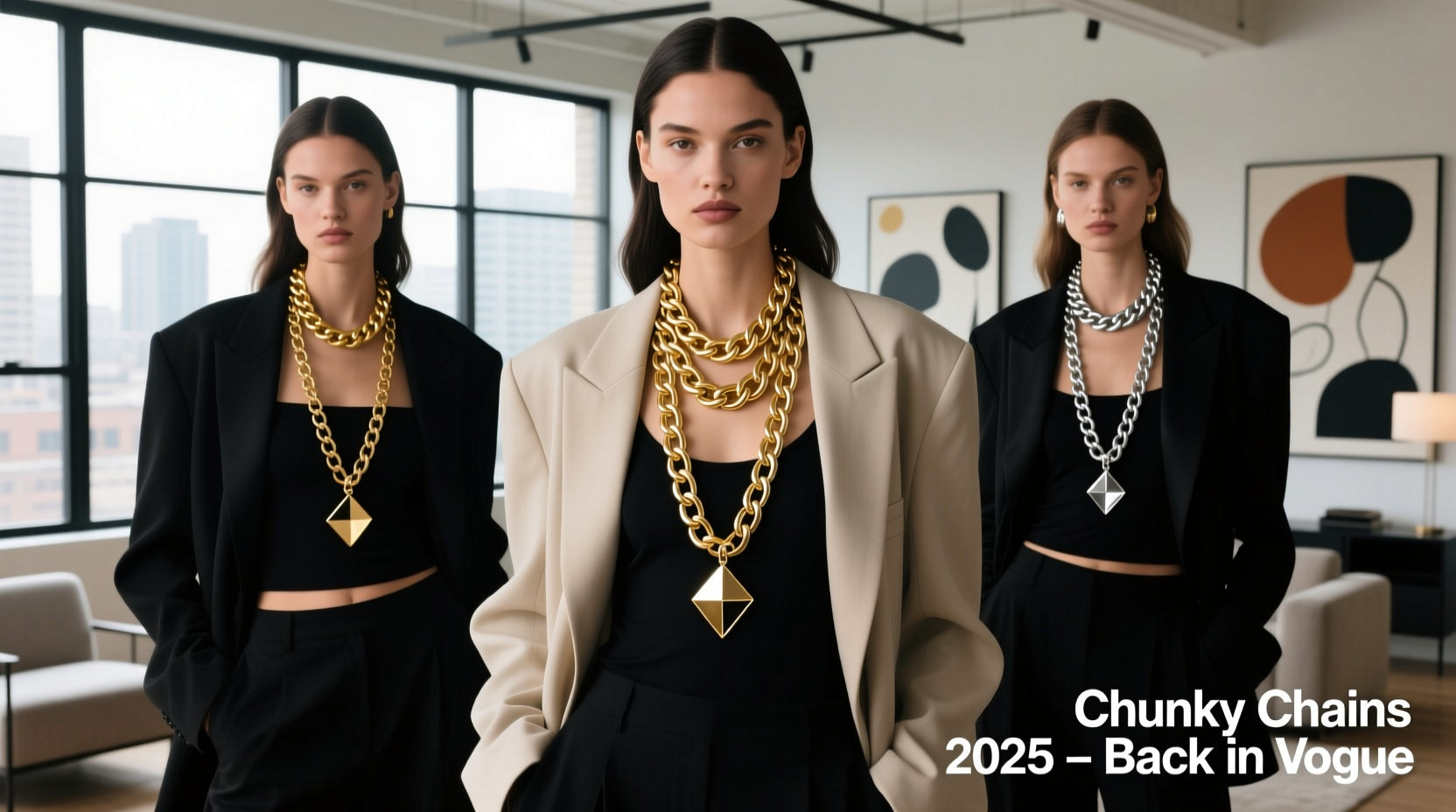 are chunky chain necklaces coming back in 2025 or still out of style