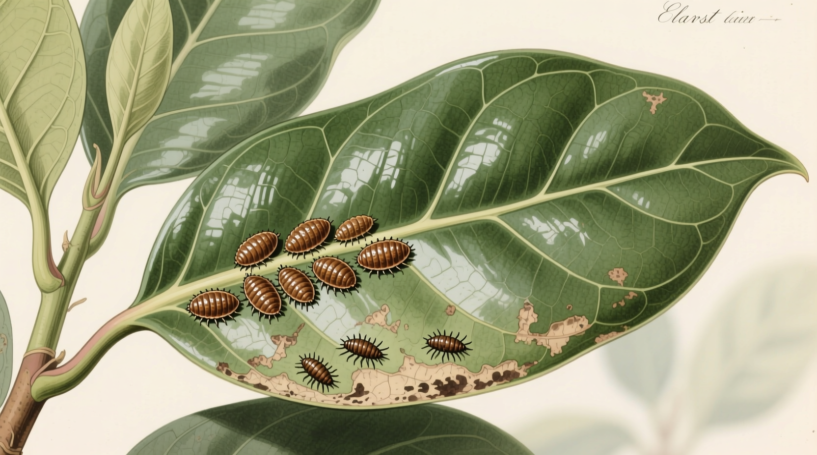 How to Spot Scale on Rubber Plants Early