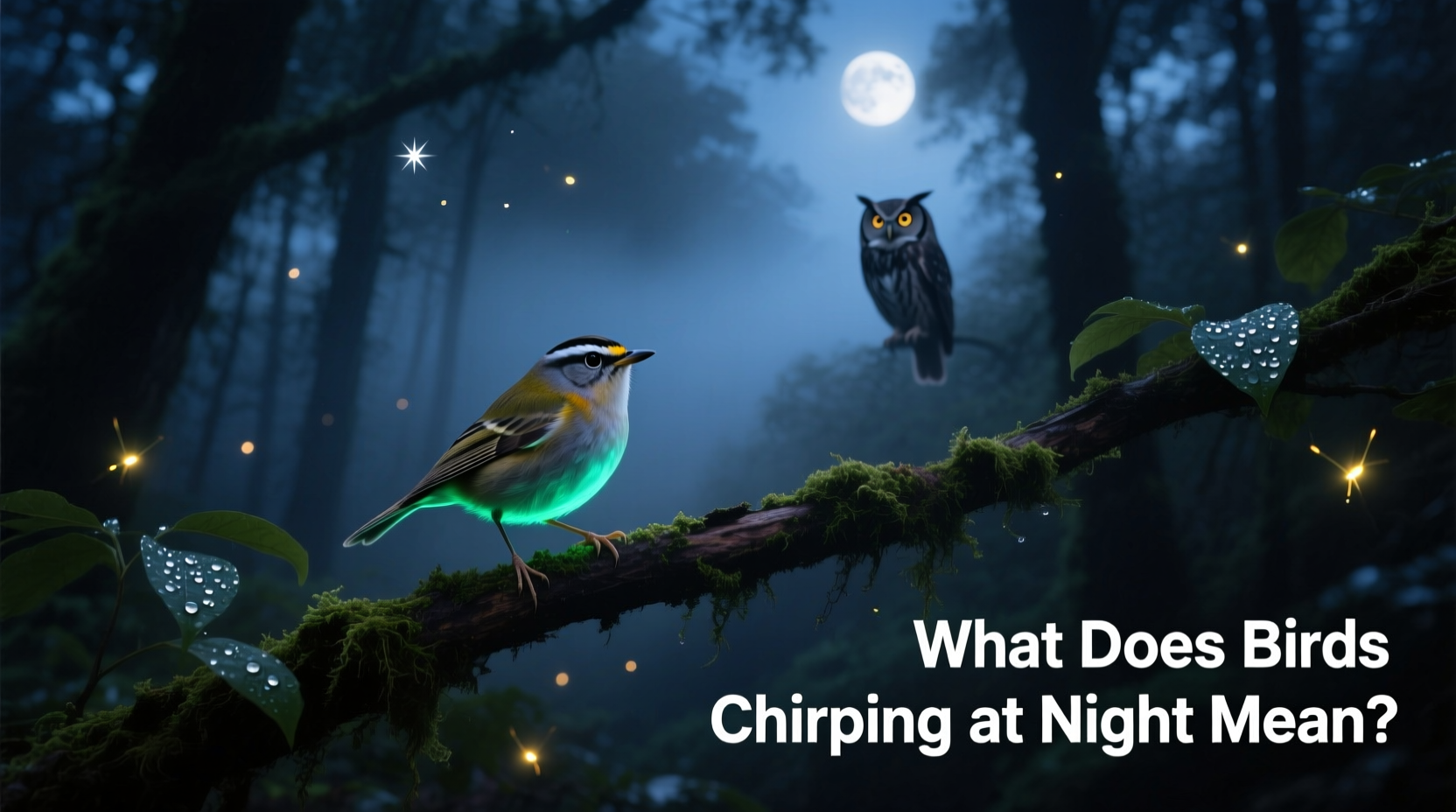 What Does Birds Chirping at Night Mean?