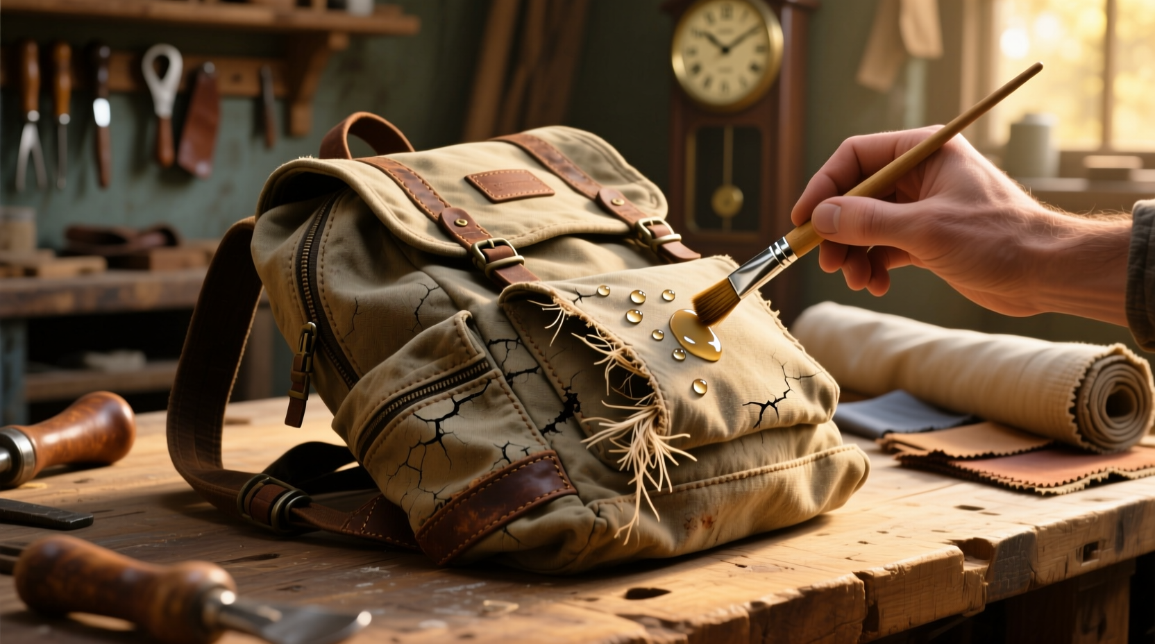 how to revive stiff canvas backpacks after machine wash