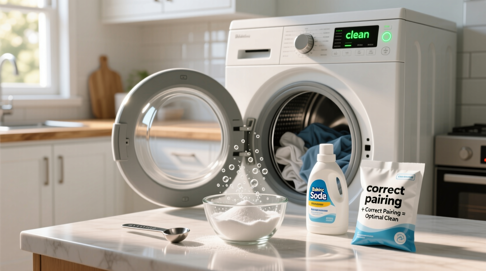 baking soda in laundry for well water