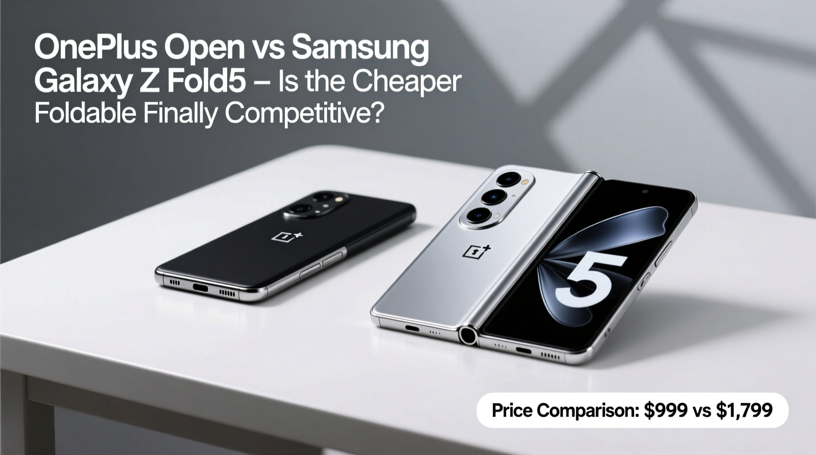 oneplus open vs samsung galaxy z fold5 is the cheaper foldable finally competitive