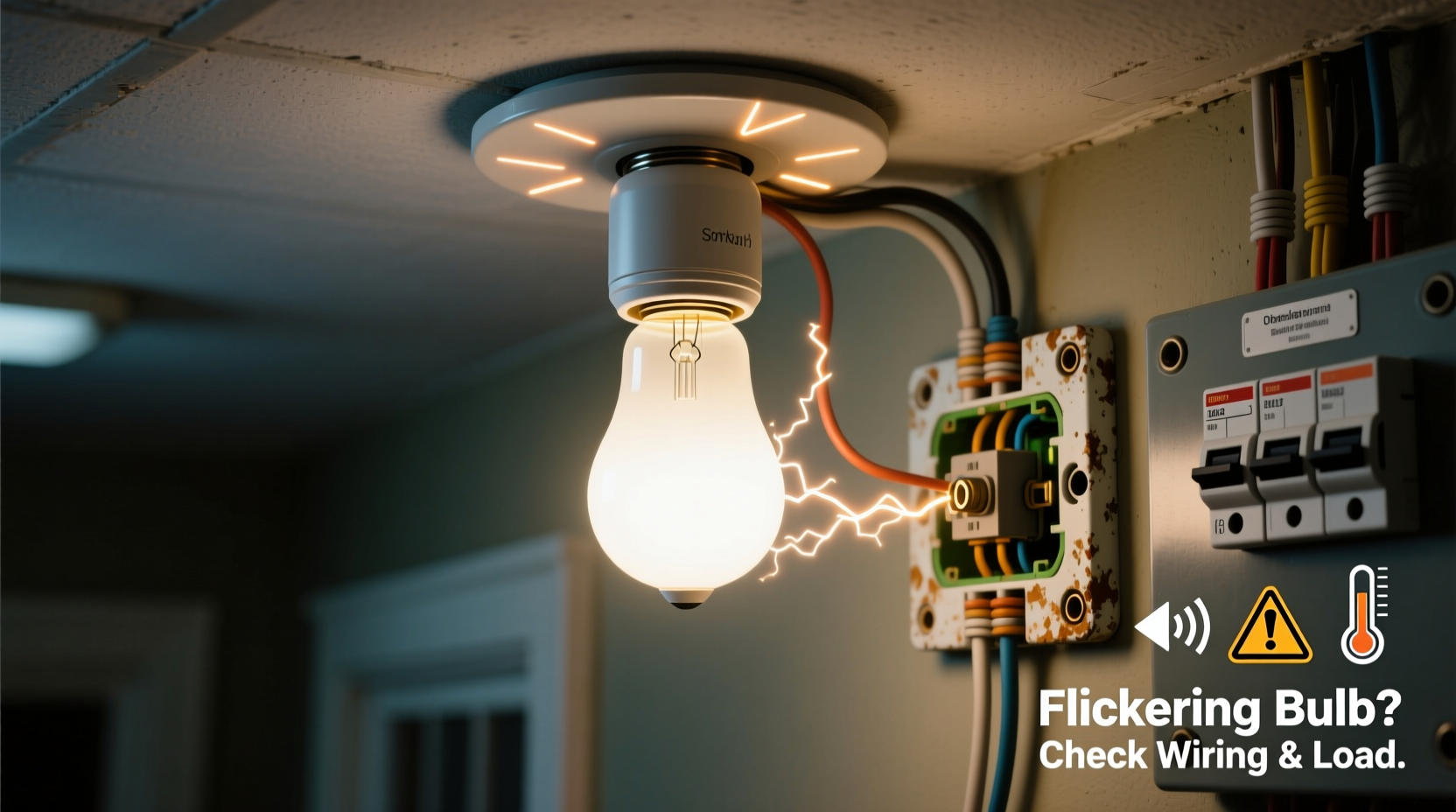 why is my smart bulb flickering and is it a sign of bigger electrical issues