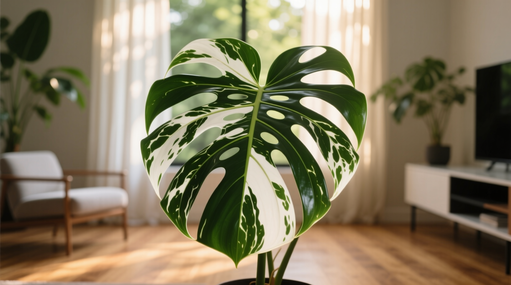 albo variegated monstera